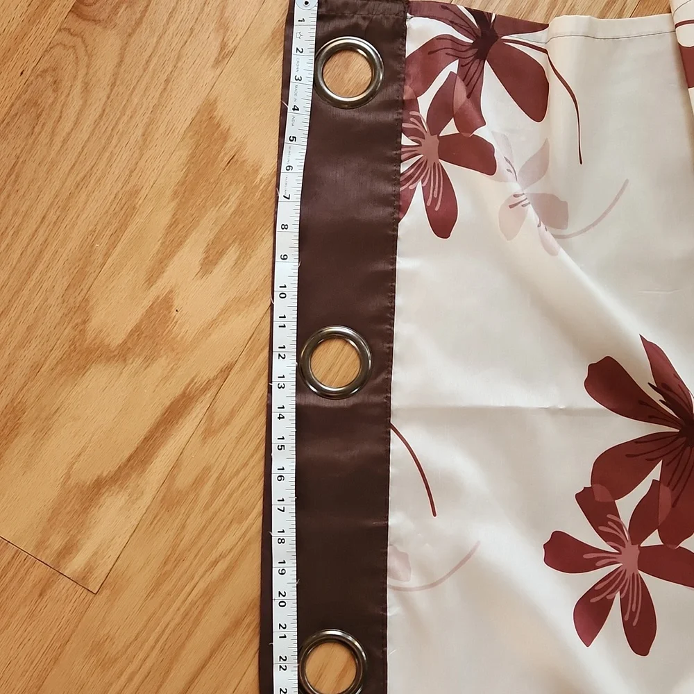 Beautiful flower print curtains